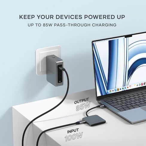 موزع Satechi USB C - 4 منافذ USBC Hub - محول USB C Hub متعدد المنافذ - نقل البيانات فقط (بدون شحن/فيديو) - موزع USBC لأجهزة MacBook Pro/Air M2، M1 Pro & Max، iPad Pro M2، iPad Air M1 in Kuwait
