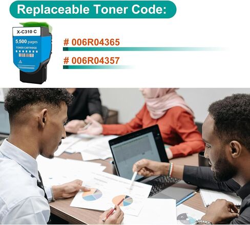 Black Toner for Xerox C315 C310 Printer,8,000 Pages High Capacity Ink Cartridge Replacement 006R04364 Code Compatible 006R04356 Standard Capacity C310/DNI C315/DNI Color Multifunction Printer(Black) in Saudi Arabia