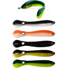 10PCS Soft Bionic Fishing Lure,3.94inch Swimming Bass Lure Mix Color Simulation Loach Soft Bait Slow Sinking Swimbait Freshwater Saltwater Bouncy Fishing Lures Accessories