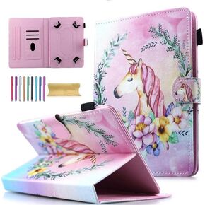 Universal 10" Tablet Case, AMOTIE Stand Cover w/Credit Card Slots for iPad 9.7 2018 2017/ iPad Air 5 4 2 1/ Galaxy Tab A 10.1 S6 10.4/ Tab E 9.6/ Fire HD 10/10.1 Inch Android 12 Google and More 9.5 in Saudi Arabia