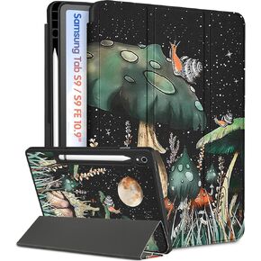for Samsung Galaxy Tab S9 FE 5G Case, for Samsung Galaxy Tab S9 Case Cute Women Girls, Pretty Teens Aesthetic Unique Girly Folio Cover with Pencil Holder, for Galaxy Tablet S9/ S9 FE Case