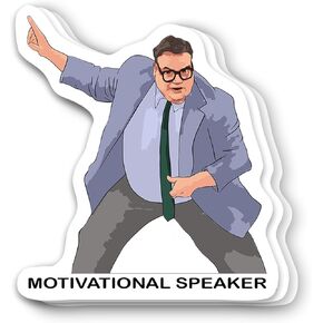 (3Pcs) Chris Farley Matt Foley Saturday Night Live Motivational Speaker Vinyl Sticker 3 Inch for Water Bottle, Tumbler, Laptop, Hat, Phone Case