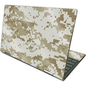 MightySkins Glossy Glitter Skin Compatible with HP Envy x360 13" (2021) - Desert Camo | Protective, Durable High-Gloss Glitter Finish | Easy to Apply and Change Styles | Made in The USA