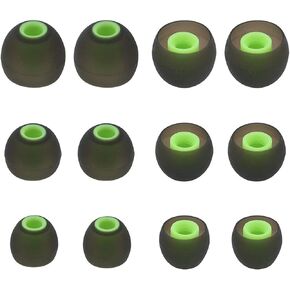 Ear Tips Compatible with JBL 115 TWS 125TWS Earbuds, 6 Pairs S/M/L Sizes Soft Silicone Ear Tips Earbud Covers Eartips Earbuds Replacement Tips, Compatible with JBL 115TWS 125TWS, Black Red sml