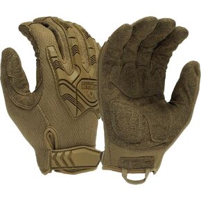 Venture Gear Tactical Heavy Duty Impact TPR Adjustable Operator Gloves Touchscreen Coyote Brown Extra Large