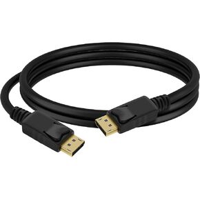 GearIT 2-Pack, Gold Plated DisplayPort to DisplayPort Cable 10 Feet - 4K Resolution Ready (DP to DP Cable) Black