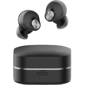 AVIOT TE-Q3 Small Active Noise Cancelling Wireless Earbuds, Bluetooth 5.3, Multipoint Connection, Built-in Mic, Medical Grade Silicone, Up to 42 Hours Playtime, IPX4 Waterproof (Black)