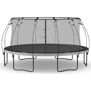 SKYWALKER TRAMPOLINES Epic Series 16 FT Round Outdoor Trampoline for Kids and Adults with Enclosure Net, Padded Spring Cover, ASTM Approval, 1600 LBS Weight Capacity