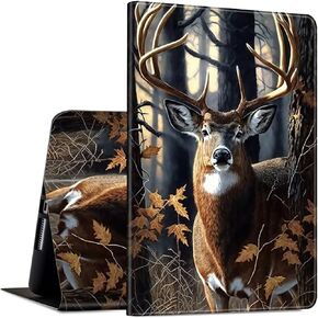Case for iPad 9th / 8th / 7th Generation 10.2 inch (2021/2020/2019 Released) PU Leather Slim Folio Lightweight Multi-Angle Smart Cover with Auto Wake/Sleep Case for 10.2 iPad Case,Red Cardinal Birds