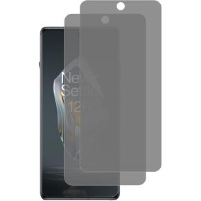 2 Pack for Oneplus 12R Black Tempered Glass Screen Protector 9H Frontier Protective Protector
