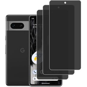 [3 Pack Privacy Screen Protector for Google Pixel 7, 9H Hardness, Anti-Scratch, Anti Spy, Tempered Glass Screen Protector for Google Pixel 7
