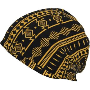 African Knit Hat Winter Warm Beanie Hat for Mens Women Ski Cap African Art Beanie Hat