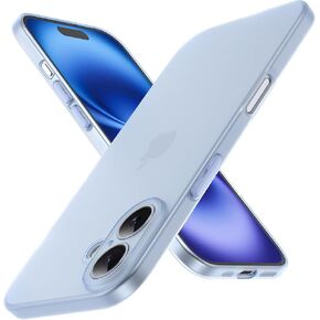 Ultra Slim (0.3mm) Case for iPhone 16 6.1-inch, Never Yellowing, Slim Fit Ultra-Thin Soft Flexible TPU Matte Phone Case Non-Slip Gel Rubber Skin Silicone Protective Cover for iPhone 16, Matte Black