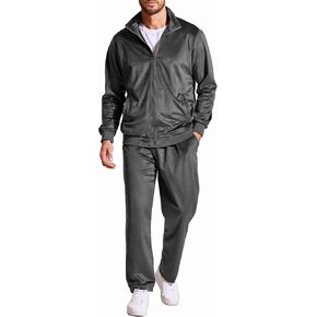 COOFANDY Mens Velour Tracksuit Jacket Sweatsuits for Men Set 2 Piece Sports Track Suits for Men Set