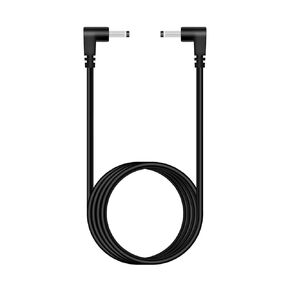 Fancasee 6 ft 3.5mm x 1.35mm 90 Degree Right Angle Male to Male Right Angle DC Power Adapter Cable Cord for IP Camera CCTV Surveillance Security Camera LED Strip DVR Router Invoice Printer