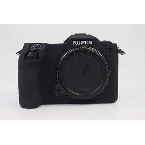 GFX 100S Case, BolinUS Fullbody Ultra-Thin Lightweight Rubber Soft Silicone Housing Case Bag Cover for Fujifilm Fuji GFX 100S (Black)