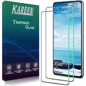 KAREEN [2 Pack] Screen Protector for Samsung Galaxy A53 5G Tempered Glass, Fingerprint Unlock Compatible, Anti Scratch, Bubble Free, Easy Installation