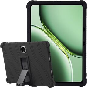 DWaybox Case for OnePlus Pad 2 / OnePlus Pad Pro 12.1 inch Released 2024, [Kids Friendly], 4 Corners Thicken Shockproof Soft Silicone Cover with Multi-Angle Kickstand -Black
