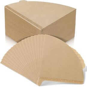 #4 Cone Coffee Filter 8-12 Cup, 200 Count Unbleached Natural Coffee Filters 4 Cone Paper for Ninja DualBrew Pro Ninja Coffee Bar Brewer