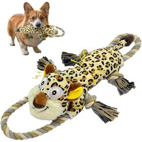 Octopus Dog toys-Large Squeaky Dog Toys- Tug of War Dog Toys Interactive Plush Dog Toys for Small, Medium Puppies- Training Aid, Boredom Reducer