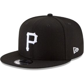 New Era Authentic Pittsburgh Pirates Black & White 9Fifty Snapback OSFM Hat Cap- Adjustable