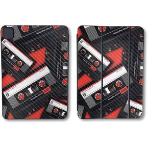 Carbon Fiber Skin Compatible with Apple Smart Folio for iPad Pro 11-inch (M4) 2024 - Mixtape - Premium 3M Vinyl Protective Wrap Decal Cover - Easy to Apply | Crafted in The USA by MightySkins