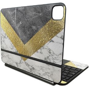 Glossy Glitter Skin Compatible with Apple Magic Keyboard for iPad Pro 11‑inch (M4) 2024 - Modern Marble - Premium 3M Vinyl Protective Decal Cover - Easy to Apply | Crafted in The USA by MightySkins