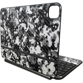 Carbon Fiber Skin Compatible with Apple Magic Keyboard for iPad Pro 11‑inch (M4) 2024 - Black Modern Camo - Premium 3M Vinyl Protective Decal Cover - Easy to Apply | Crafted in The USA by MightySkins
