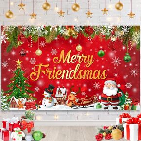 Feliz Navidad Backdrop Feliz Navidad Christmas Party Decorations Supplies Merry Christmas Party Banner Photo Shoot Props 70.8x43.3 inch