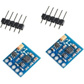 2 Pcs GY-271 QMC5883L Triple Axis Compass Magnetometer Sensor Module Electronic Compass Module Magnetic Sensor Module
