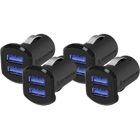 Scosche HCPDC20 PowerVolt 20W 2-in-1 Fast Travel Charging Station, Foldable Home Plug & Car Charger Adapter for iPhone 14/13/12/11, iPad, Samsung Galaxy S22/S21, USB-C Devices, AirPods & More