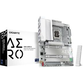 GIGABYTE Z890 AERO G Intel Core Ultra (Series 2) LGA 1851 Motherboard, ATX, DDR5, 5xM.2, PCIe 5.0, Thunderbolt 4, WIFI7, Dual 2.5Gbe LAN, EZ-Latch