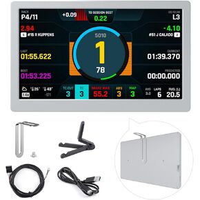 Waveshare 7inch IPS Side Monitor, Extended Monitor Windows 7/8/10/11, 1024x600 IPS Display Panel, Supports Horizontal and Vertical Flip, Up to 170° Viewing Angle, USB One-Cable Connection, Silver