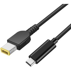 USB C to Slim Tip Charging Converter Adapter, DC 11x4.5mm Compatible for Thinkpad Series Yoga Series E440 E450 E550 E560 T430 T440 T440S X250 L460