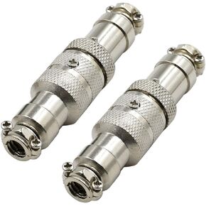 3Pin 16mm Waterproof Female/Male Wire Panel Power Chassis Metal Fittings Aviation Connector GX16-3P - (2 Sets) in Kuwait
