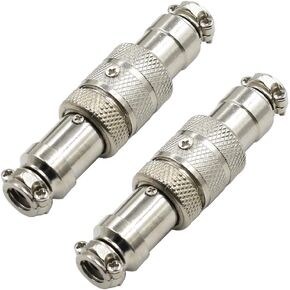 3Pin 16mm Waterproof Female/Male Wire Panel Power Chassis Metal Fittings Aviation Connector GX16-3P - (2 Sets)
