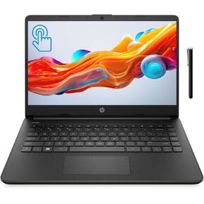 HP 14 Slim Laptop in Black Ryzen 7 up to 4.3GHz 16GB RAM 512GB SSD 14in HD Touchscreen Webcam WiFi Windows 11 (14-FQ100 - Renewed)