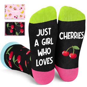 HAPPYPOP Funny Avocado Gifts for Women Girls - Novelty Socks for Avocado Lovers, Funny Avocado Socks, Fruit Socks for Teen Girls