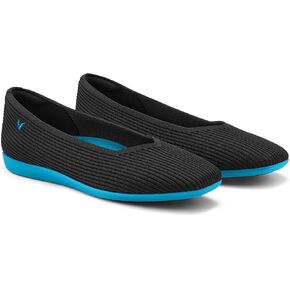 VIVAIA Margot Walker Women's Lightweight Square Toe V Cut Flats Slip on Washable Casual Flats