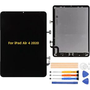 A-MIND OEM Origianl for iPad Air 4 2020 10.9" Replacement LCD Display Touch Digitizer Assembly A2324 A2072 A2325 A2316 Full Repair Kit with LCD and Tools(Black)