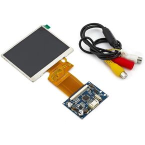 TFT LCD Display RGB LCD Display Module Kit Monitor Screen for Car AV Digital Photo Frame Multi-Function Car-Styling (3.5 inch Screen)