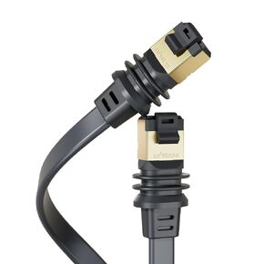 لكابل Starlink Gen 3 المسطح، سلك مخفي 32.8FT متوافق مع Starlink Standard Rev. 4 وMini، كابل رفيع للغاية محمي لباب النافذة (10M/32.8FT)