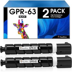 MasaiMara GPR-63 GPR63 4766C003AA (71,500 Pages) High Capacity Compatible Toner Cartridges Replacement for Canon ImageRunner Advance DX 6855i 6860 6860i 6870 6870i Printer (Black, 2-Pack)