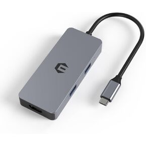 Tiergrade USB C Hub, 7 in 1 Multiport Adapter with 4K HDMI, 100W PD, 3USB-A 3.0 Ports, SD/TF Card Slot, Compatible with USB-C Laptops