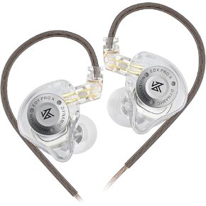 KZ EDX Pro X in Ear Headphones, HiFi IEM Earphones, Deep Bass Sound in Ear Monitor with Detachable Cable, for Audiophile Dj Singers