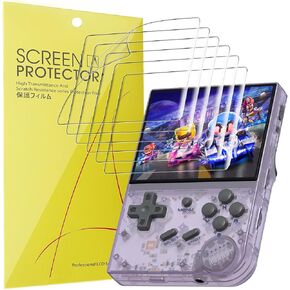 Compatible for Anbernic RG35XX Plus Screen Protector, [6 Pack] Full Coverage TPU Clear Film Compatible for Anbernic RG35XX, RG35XX Plus Handheld Game Console 3.5 Inch (6 pack)