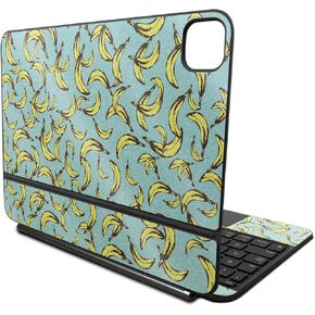 Glossy Glitter Skin Compatible with Apple Magic Keyboard for iPad Pro 11‑inch (M4) 2024 - Bananas - Premium 3M Vinyl Protective Wrap Decal Cover - Easy to Apply | Crafted in The USA by MightySkins