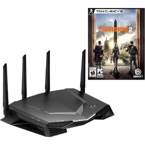 NETGEAR Nighthawk Pro Gaming WiFi Router (XR450), AC2400 Dual-Band Quad Stream Gigabit,Gaming Dashboard,Geo Filter,Quality of Service,Gaming VPN Client : Get Division 2 (PC only) Game Code w/Purchase