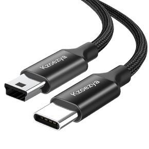 Mini USB to Type C Cable, USB C to Mini USB 3.3FT Cable Charging Cord for GoPro Hero 3+, PS3 Controller, MP3 Player, Dash Cam, Digital Camera, GPS Receiver, PDAs and More Mini B Devices