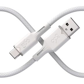 360 Electrical Fluid USB-A to USB-C Charger Cable, iPhone 15, 15 Pro Max, 15 Plus, Charger Car Charging Cable, 5 Foot, Powder